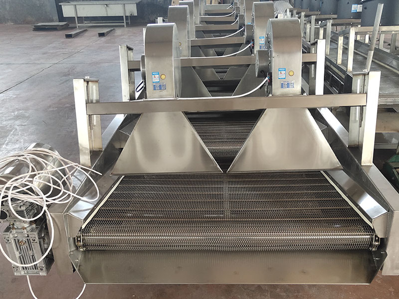 烘干流水線上的翻轉風干機