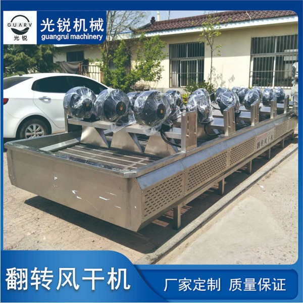 烘干流水線上的翻轉風干機