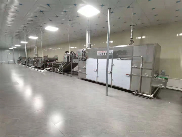 螺螄粉調料包清洗浮選巴氏滅菌冷卻瀝水烘干流水線