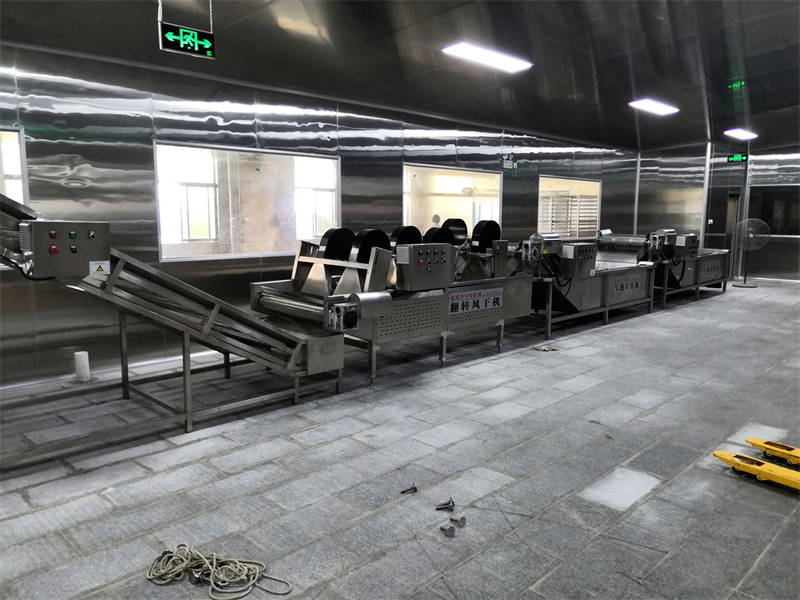 烘干流水線上的翻轉風干機