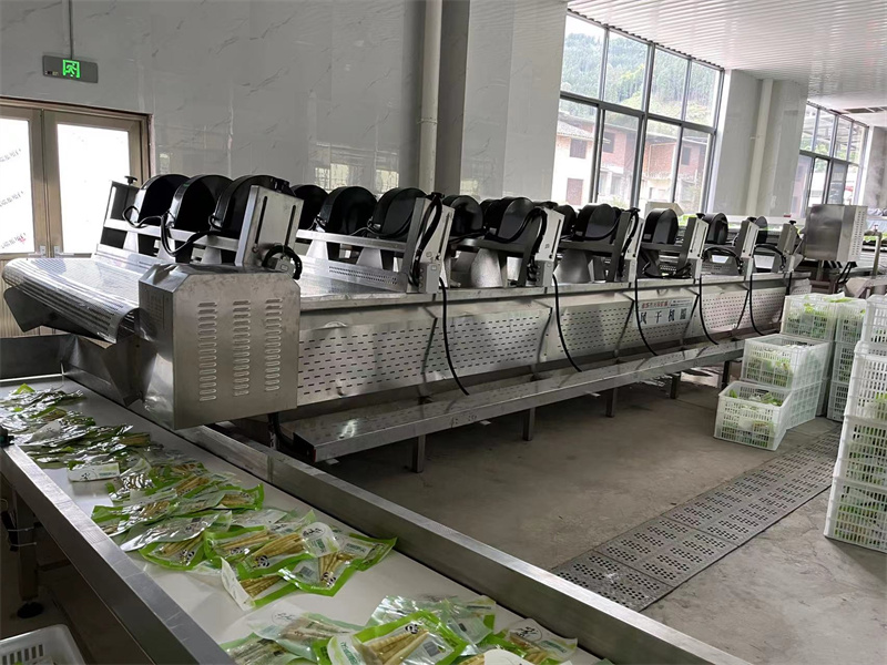 泡椒竹筍巴氏滅菌、冷卻、風干流水線