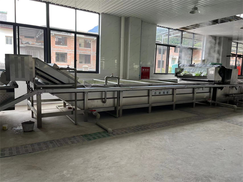 泡椒竹筍巴氏滅菌、冷卻、風干流水線