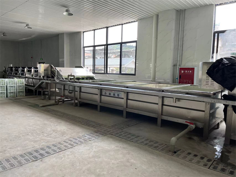 泡椒竹筍巴氏滅菌、冷卻、風干流水線